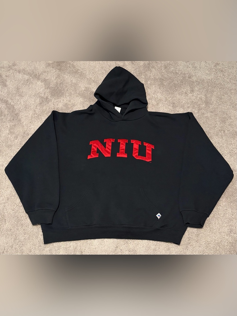 NIU Russell Athletic Northern Illinois University Men’s Black Hoodie Size XL